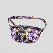 Bolsa de cinto de estampa de flor feminina